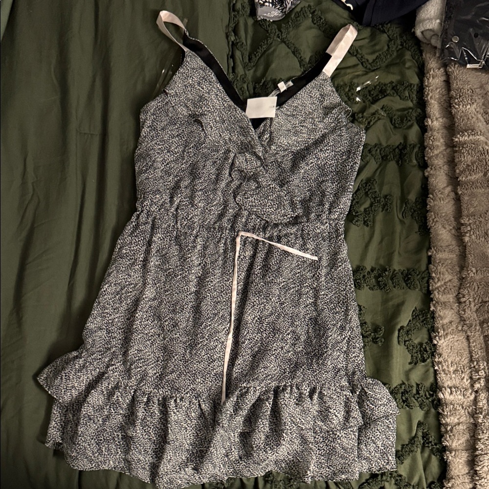 Charlotte Russe Black and White Patterned Dress
